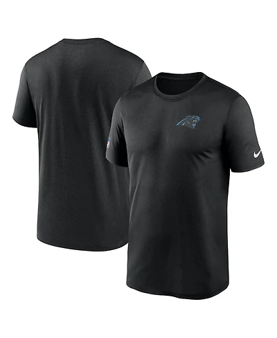 Nike Men's Black Carolina Panthers Sideline Legend Small Logo Dri-fit T-Shirt