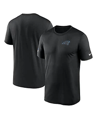 Nike Men's Black Carolina Panthers Sideline Legend Small Logo Dri-fit T-Shirt