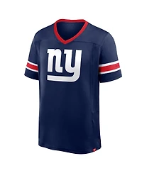 Fanatics Men's Navy New York Giants Hometown Premium Hashmark V-Neck T-Shirt