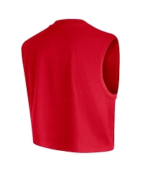 Nike Women's Red Indiana Fever 2026 Authentic On-Court Sleeveless Cropped T-Shirt
