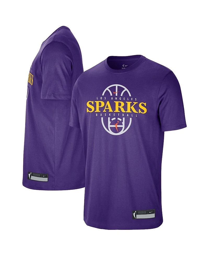 Nike Men's and Women's Purple Los Angeles Sparks 2026 On-Court Authentic Practice Premium T-Shirt