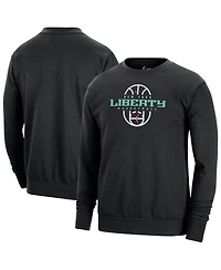 Nike Men's and Women's Black New York Liberty 2026 On-Court Practice Dri-fit Sweatshirt