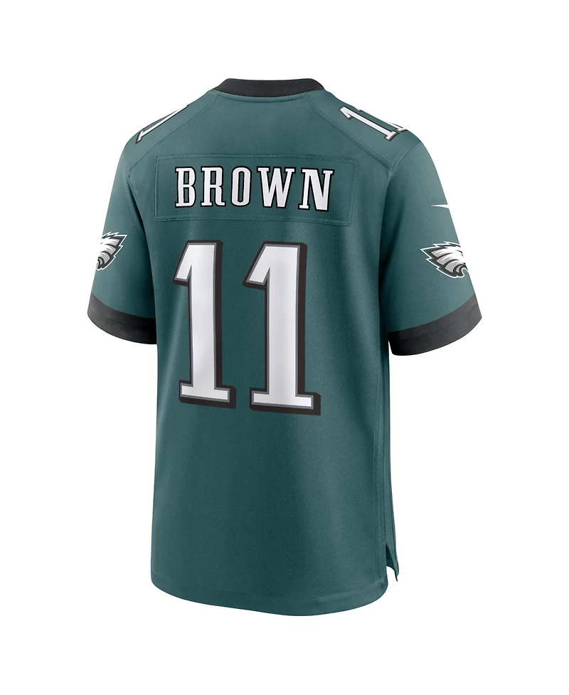 Nike Men's A.j. Brown Midnight Green Philadelphia Eagles Team Game Jersey