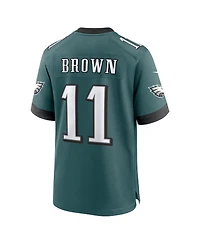 Nike Men's A.j. Brown Midnight Green Philadelphia Eagles Team Game Jersey