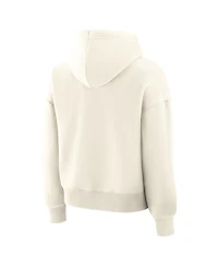 Fanatics Women's Cream Carolina Hurricanes Distressed Logo Hoodie
