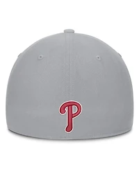 Nike Men's Gray Philadelphia Phillies Primetime Rise Dri-fit Flex Hat