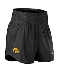 Nike Women's Black Iowa Hawkeyes Performance One Dri-fit High-Rise Shorts