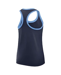 Jordan Women's Navy North Carolina Tar Heels Uni Name Tri-Blend Dri-fit Racerback Tank Top