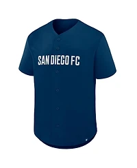 Fanatics Men's Navy San Diego Fc Maximum Intensity Button-Up Jersey