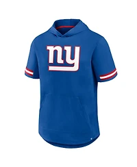 Fanatics Men's Royal New York Giants Optimal Play Short Sleeve Hooded T-Shirt