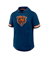 Fanatics Men's Navy Chicago Bears Optimal Play Short Sleeve Hooded T-Shirt