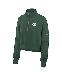 Nike Women's Green Bay Packers Phoenix Fleece Quarter-Zip Sweatshirt