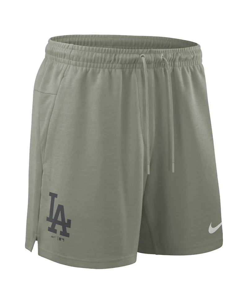 Nike Men's Olive Los Angeles Dodgers Statement Primary Dri-fit Shorts
