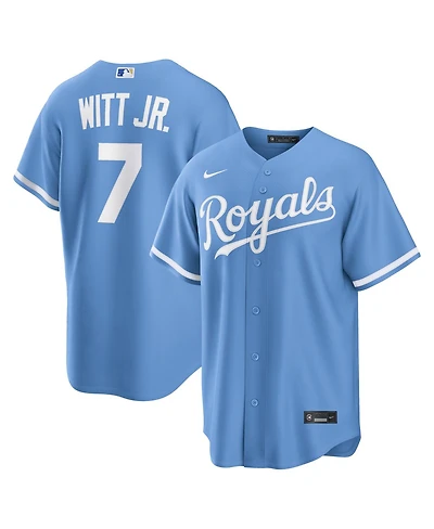 Nike Men's Bobby Witt Jr. Light Blue Kansas City Royals Alternate Replica Jersey