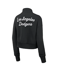 Nike Women's Black Los Angeles Dodgers Primetime Phoenix Fleece Half-Zip Sweatshirt