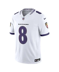 Nike Men's Lamar Jackson White Baltimore Ravens Vapor F.u.s.e. Sewn Down Limited Jersey