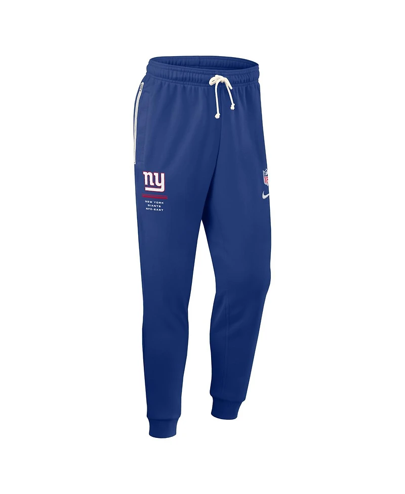 Nike Men's Royal New York Giants Sideline Standard Issue Dri-fit Taper Pants