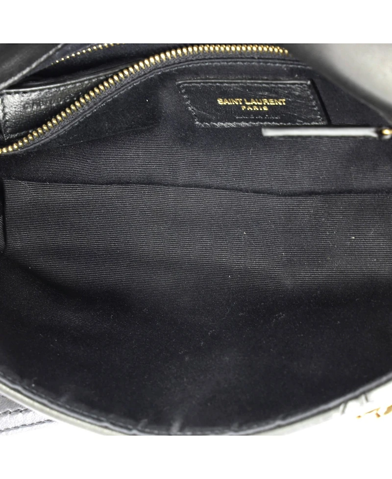 Pre-Owned Saint Laurent Medium Jamie Flap Bag Quilted Leather