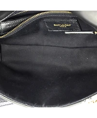Pre-Owned Saint Laurent Medium Jamie Flap Bag Quilted Leather