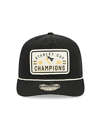 New Era Men's Black Pittsburgh Penguins Throwback Stanley Cup Champions Side Patch 19TWENTY Adjustable Hat