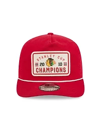 New Era Men's Red Chicago Blackhawks Throwback Stanley Cup Champions Side Patch 19TWENTY Adjustable Hat
