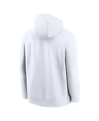 Nike Men's White Chicago Cubs Logo Club Hoodie