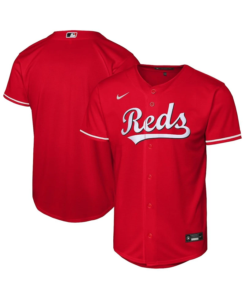 Nike Big Boys and Girls Red Cincinnati Reds Alternate Replica Jersey