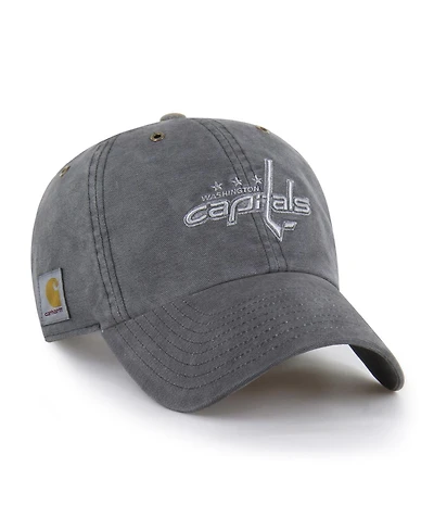 '47 Brand X Carhartt Men's Charcoal Washington Capitals Clean Up Adjustable Hat