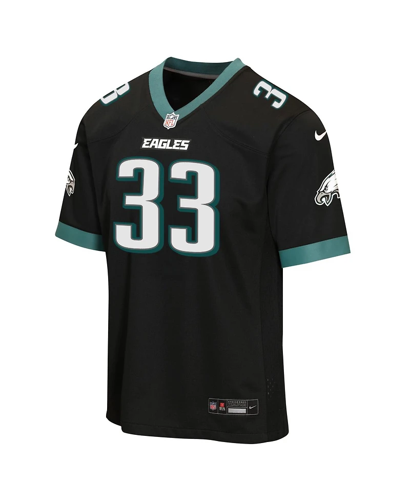 Nike Big Boys and Girls Cooper DeJean Black Philadelphia Eagles Alternate Game Jersey