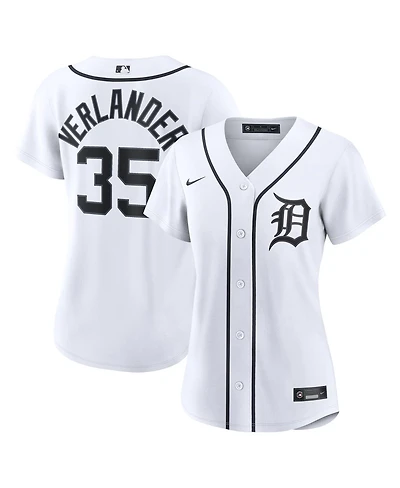 Nike Women's Justin Verlander White Detroit Tigers Home Replica Jersey