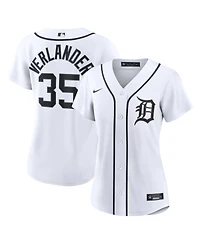 Nike Women's Justin Verlander White Detroit Tigers Home Replica Jersey