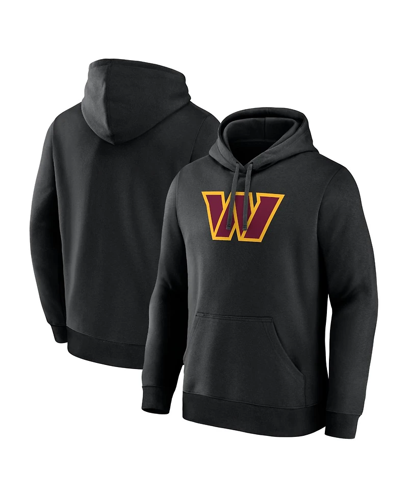 Logo Athletic Men's Black Washington Commanders Primary Hoodie