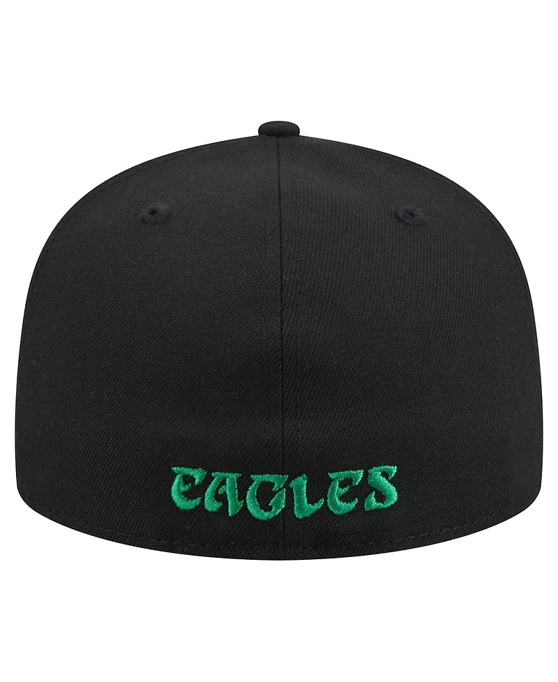 New Era Men's Black Philadelphia Eagles 59FIFTY Fitted Hat