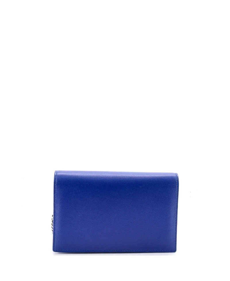 Pre-Owned Saint Laurent Classic Monogram Tassel Chain Wallet Leather