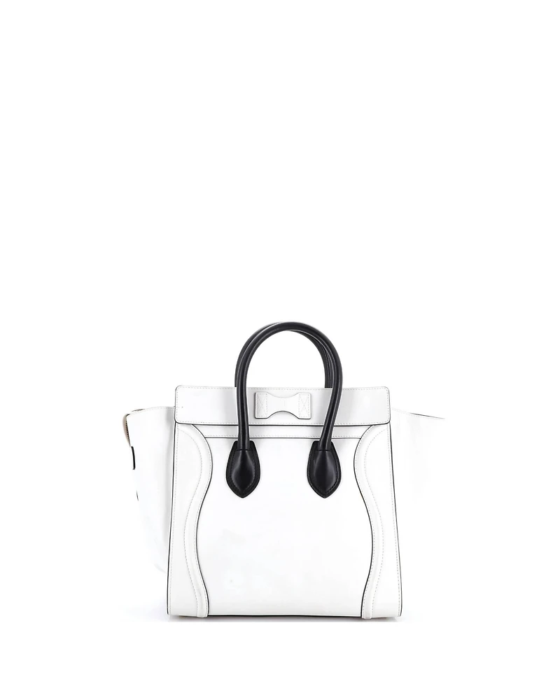 Pre-Owned Celine Mini Bicolor Luggage Bag Leather