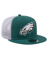 New Era Men's Midnight Green Philadelphia Eagles Core Team 9FIFTY Trucker Snapback Hat