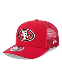 New Era Men's Scarlet San Francisco 49ers 80th Anniversary Side Patch 9SEVENTY Trucker Adjustable Hat