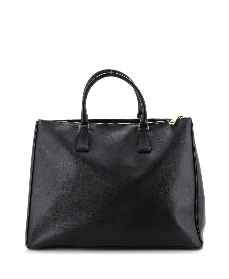 Pre-Owned Prada Double Zip Lux Tote Saffiano Leather