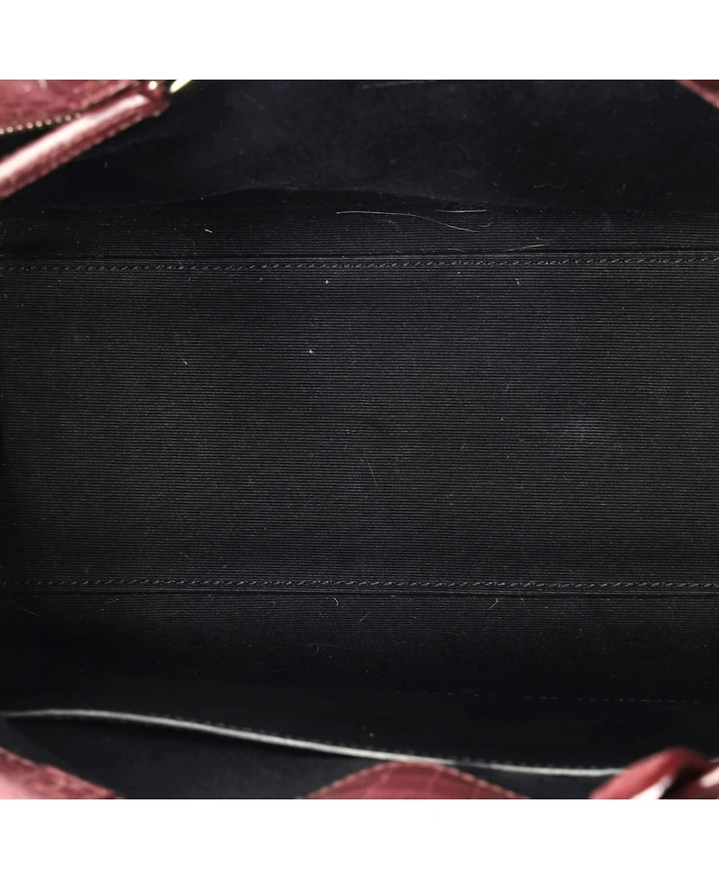 Pre-Owned Saint Laurent Small Manhattan Tote Embossed Leather