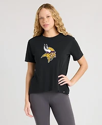 Fanatics Women's Black Minnesota Vikings Essential Legacy T-Shirt