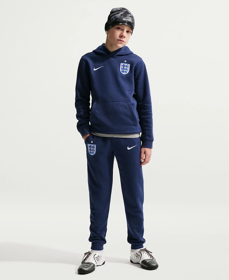 Nike Big Boys and Girls Navy England National Team Club Fleece Joggers
