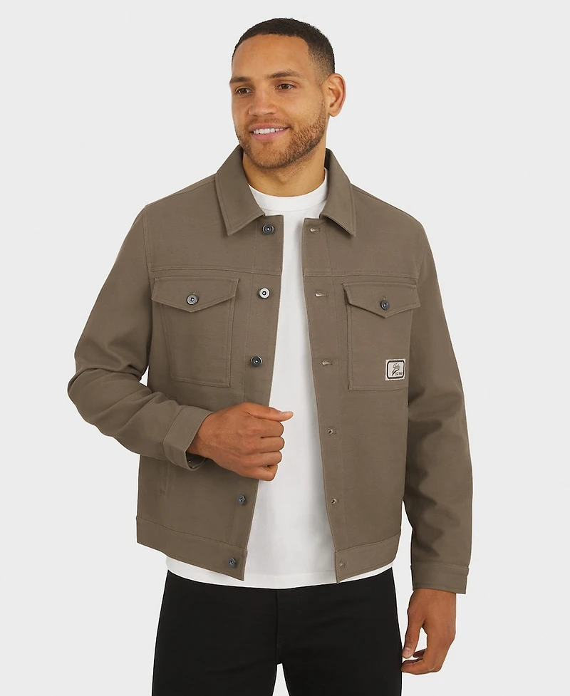 Fanatics Men's Tan New York Jets Trucker Full-Button Jacket
