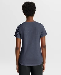 Nike Women's Heather Navy New York Yankees Arched Tri-Blend T-Shirt