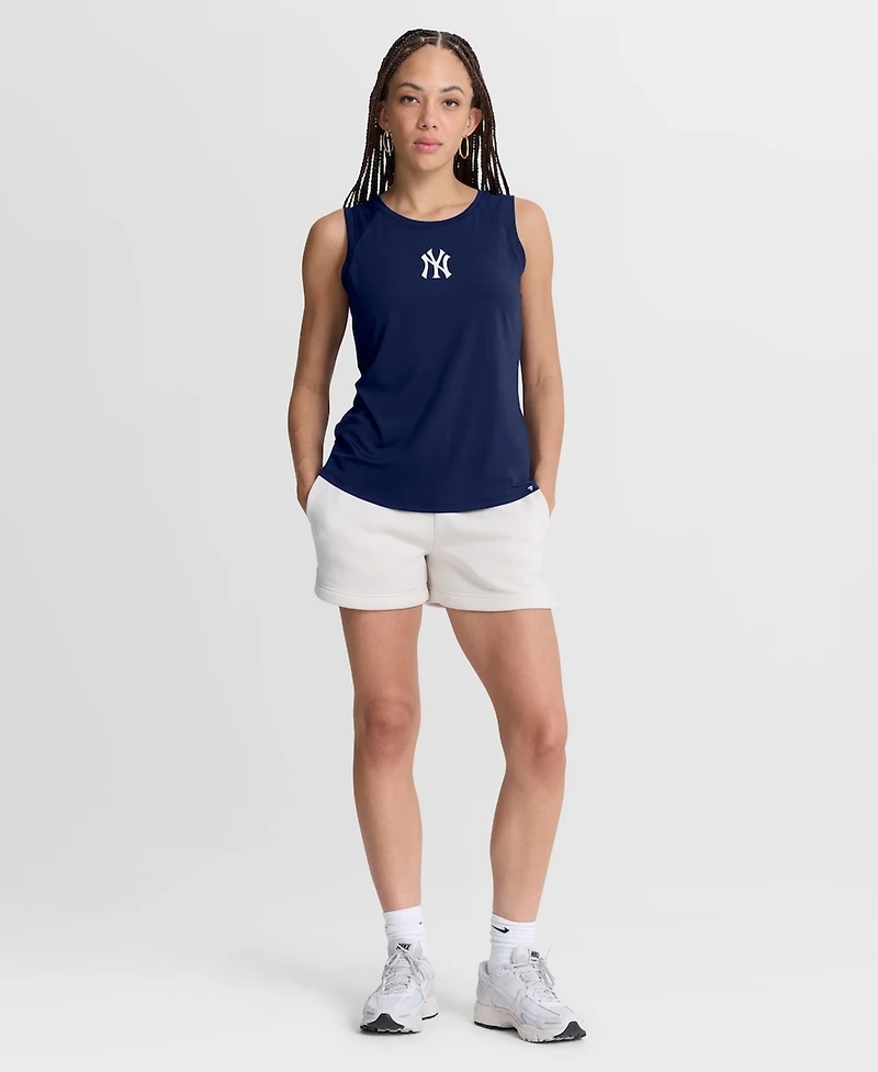 Fanatics Women's Navy New York Yankees Draped Mesh Back Performance Tank Top