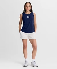 Fanatics Women's Navy New York Yankees Draped Mesh Back Performance Tank Top