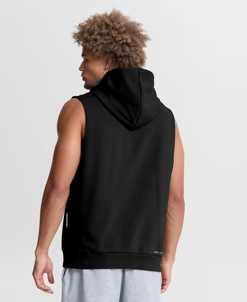 Nike Men's Black Pittsburgh Pirates Authentic Collection Standard Issue Dri-fit Sleeveless Hoodie