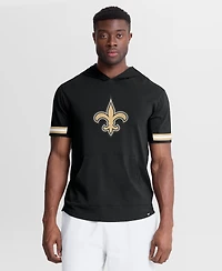 Fanatics Men's Black New Orleans Saints Optimal Play Short Sleeve Hooded T-Shirt