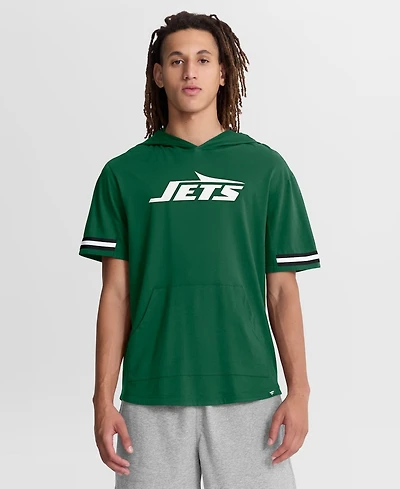 Fanatics Men's Green New York Jets Optimal Play Short Sleeve Hooded T-Shirt