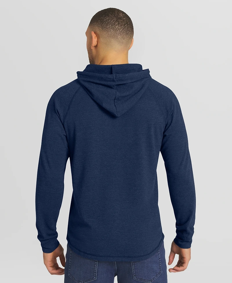 Fanatics Men's Navy Boston Red Sox Raglan Hooded Long Sleeve T-Shirt