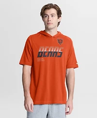 Nike Men's Orange Chicago Bears Tri-Blend Hooded T-Shirt